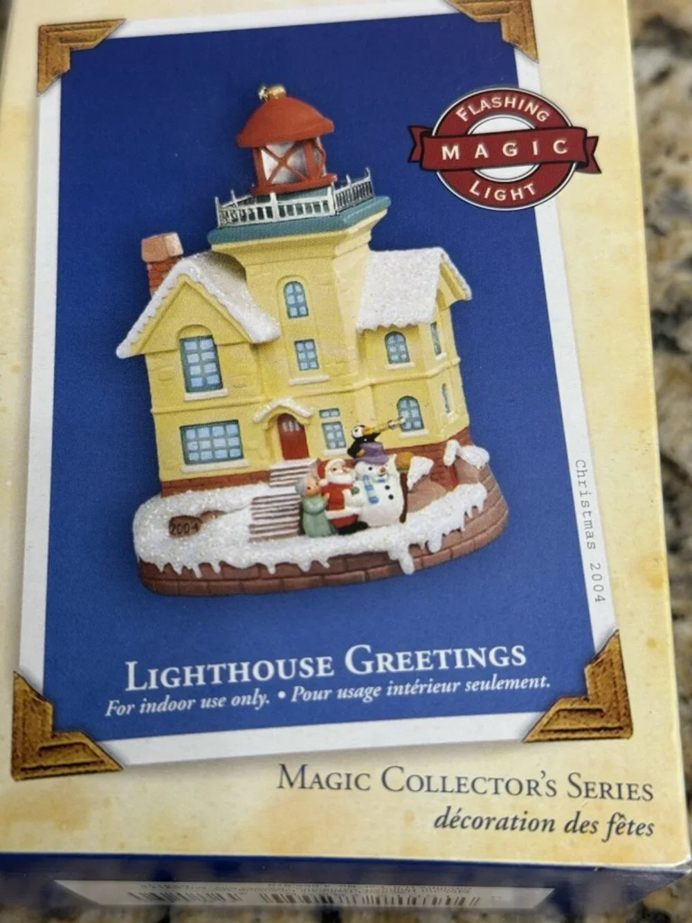 Hallmark Keepsake 2004 Lighthouse Greetings #8 Ornament Magic Collectors NEW